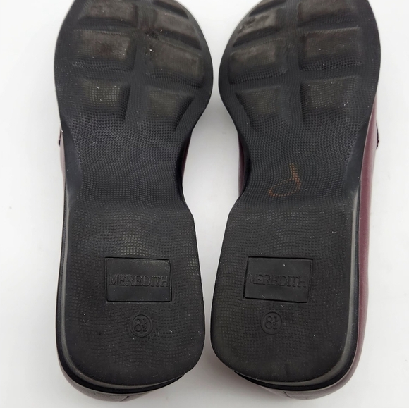 Women's High Sierra Meredith Brown Leather Square Toed Slip-On Flat Loafers 8.5 - Picture 6 of 6